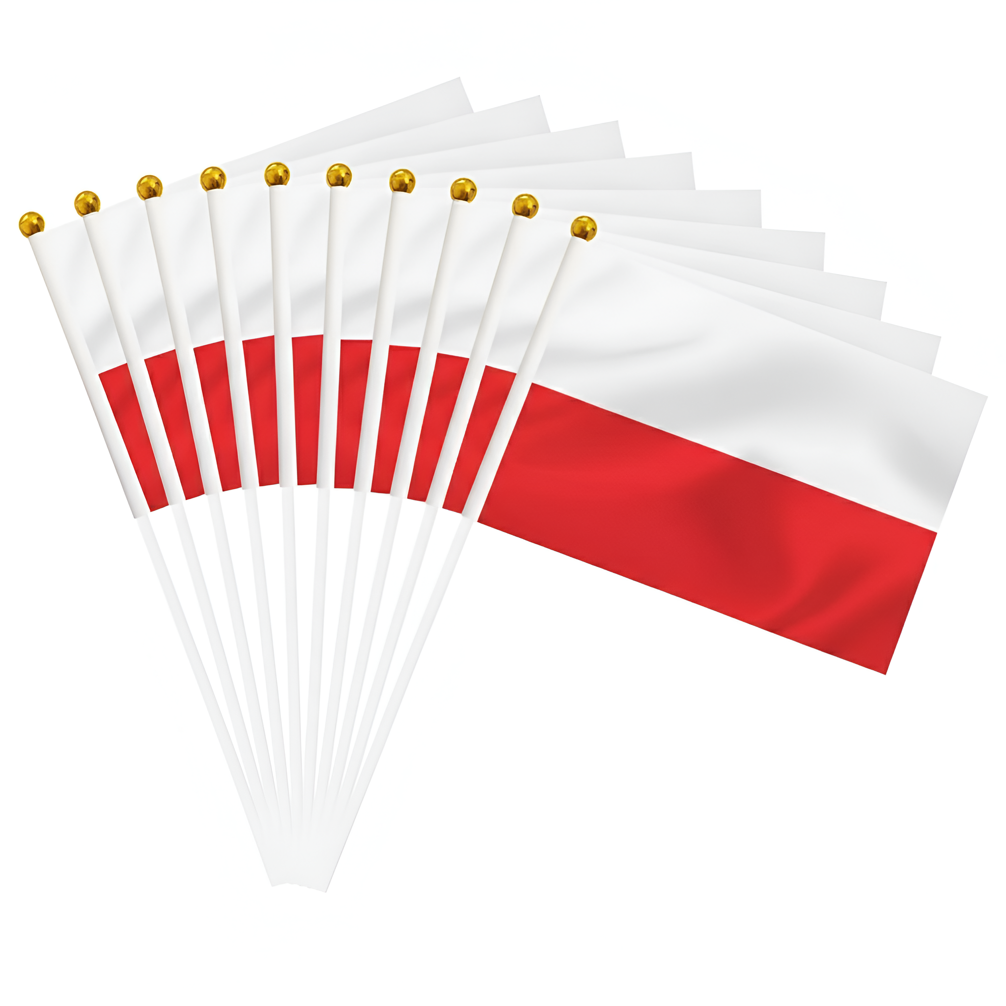 10 Pieces Of Official FIFA 2026 Poland Mini Flags