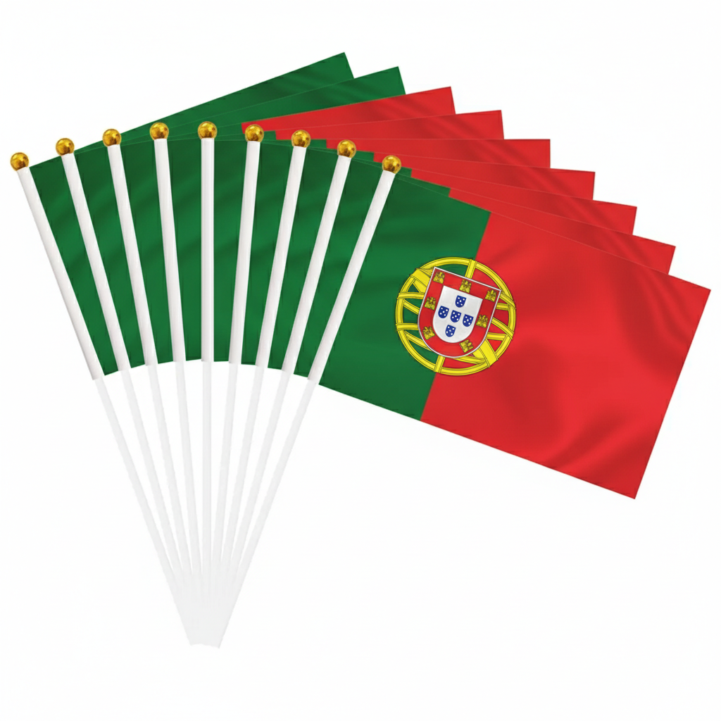 10 Pieces Of Official FIFA 2026 Portugal Mini Flags