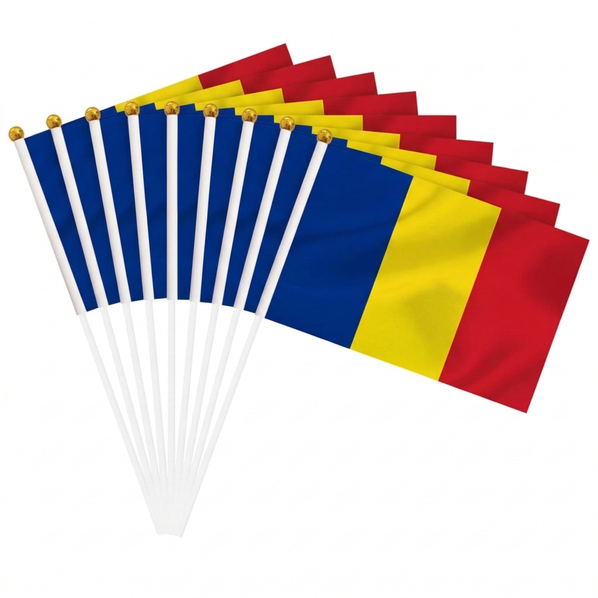 10 Pieces Of Official FIFA 2026 Romania Mini Flags