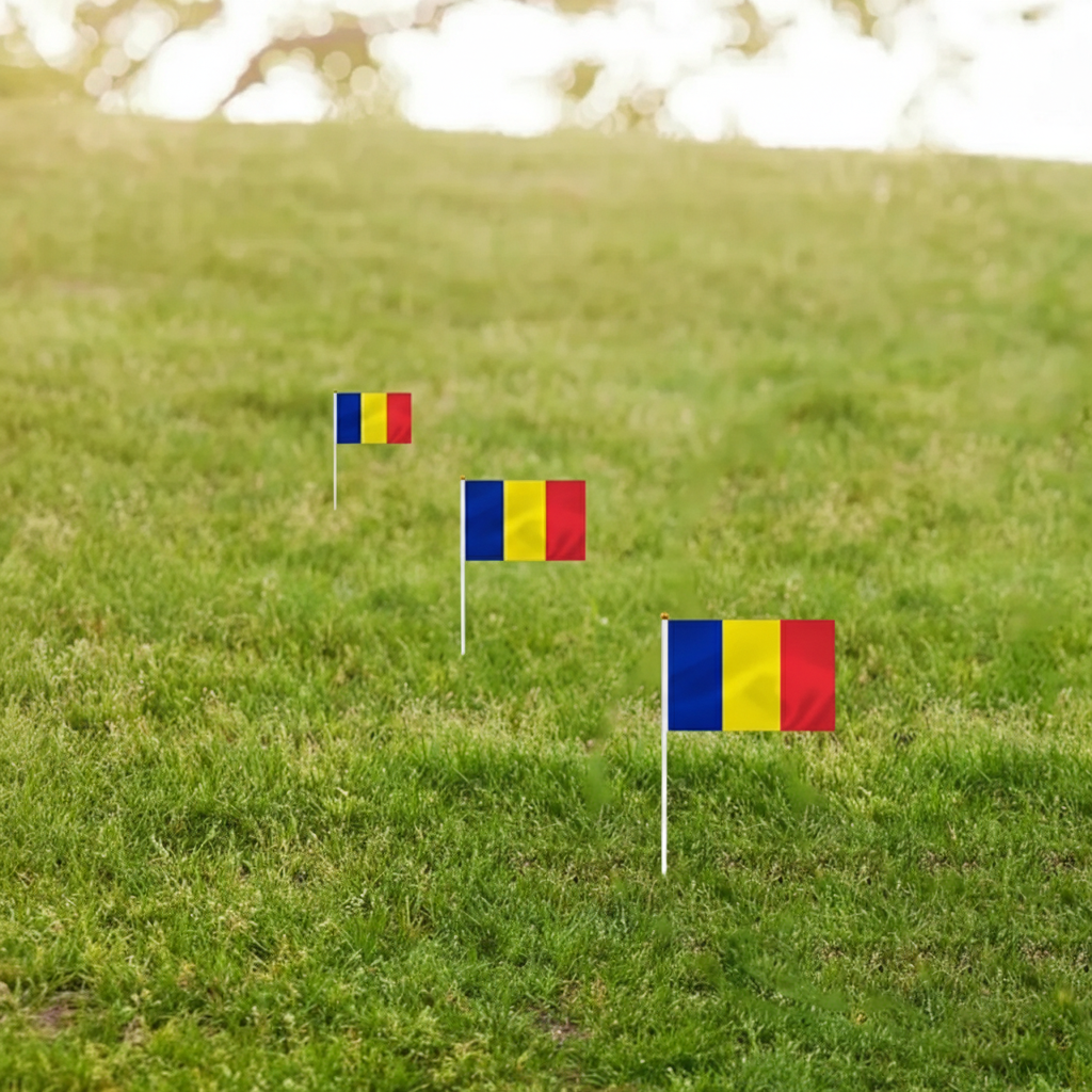 10 Pieces Of Official FIFA 2026 Romania Mini Flags