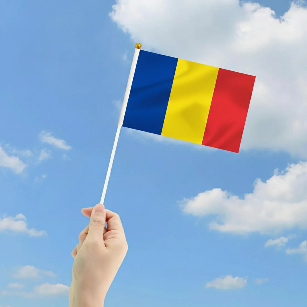 10 Pieces Of Official FIFA 2026 Romania Mini Flags