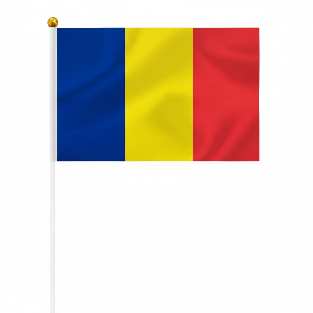 10 Pieces Of Official FIFA 2026 Romania Mini Flags