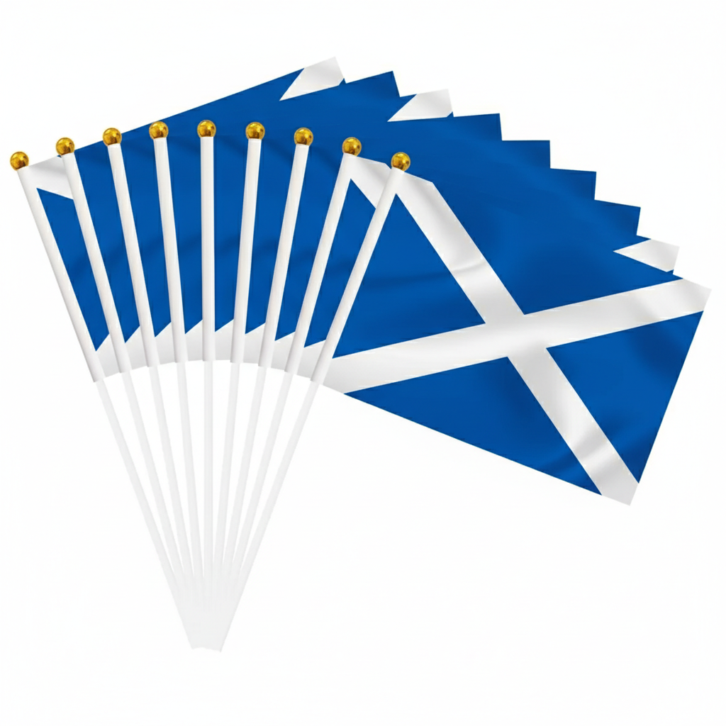 10 Pieces Of Official FIFA 2026 Scotland Mini Flags