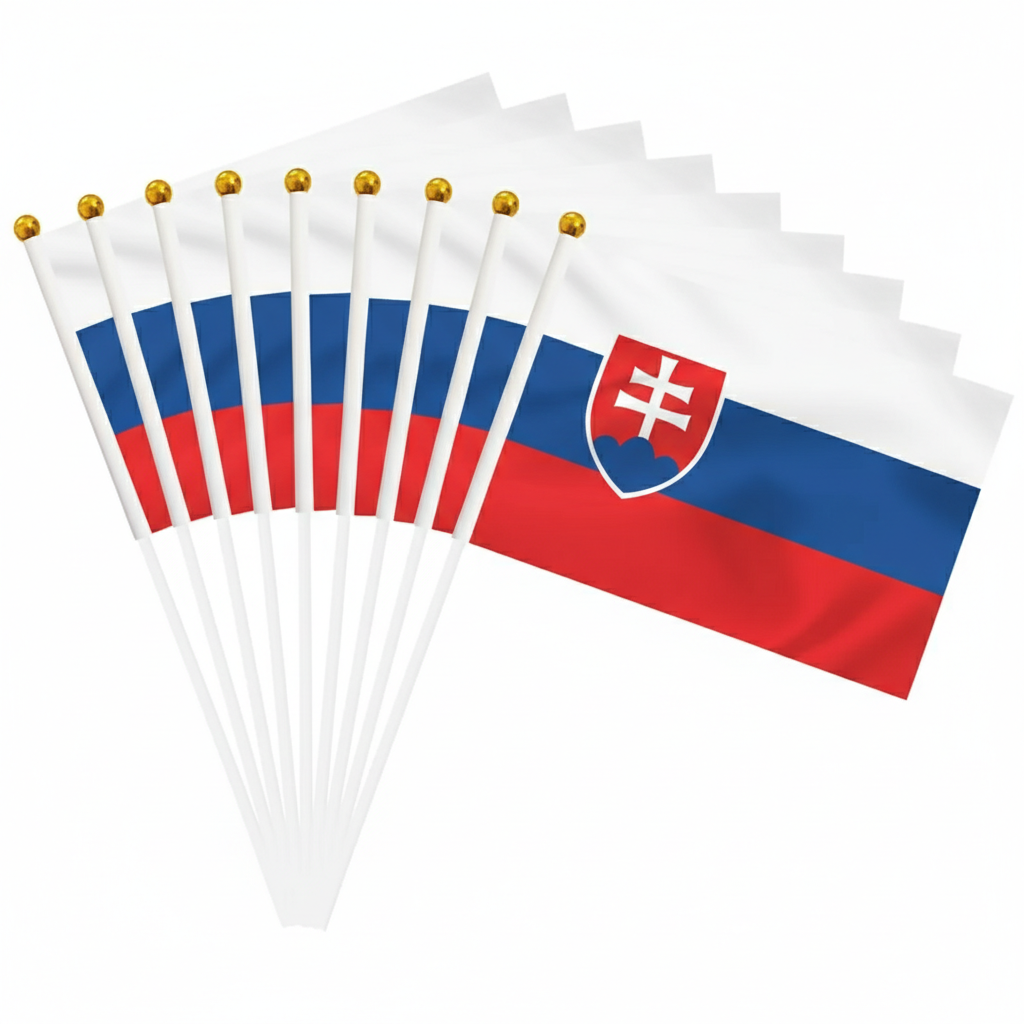 10 Pieces Of Official FIFA 2026 Slovakia Mini Flags