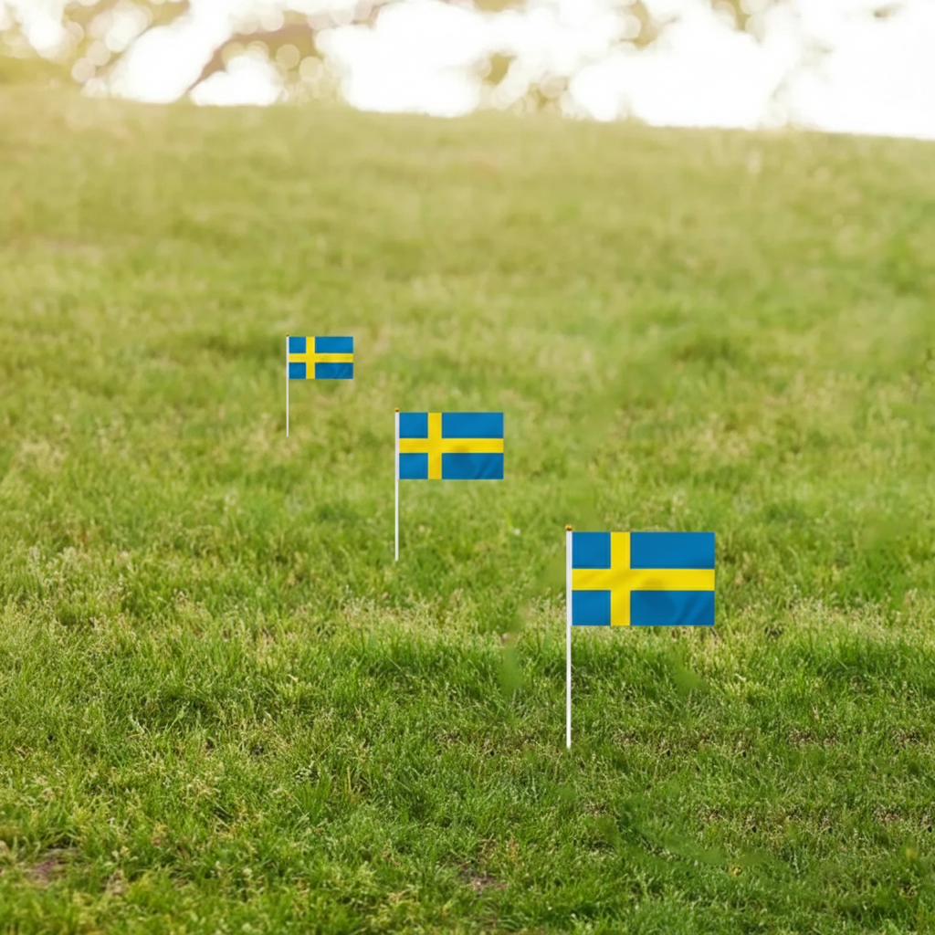 10 Pieces Of Official FIFA 2026 Sweden Mini Flags