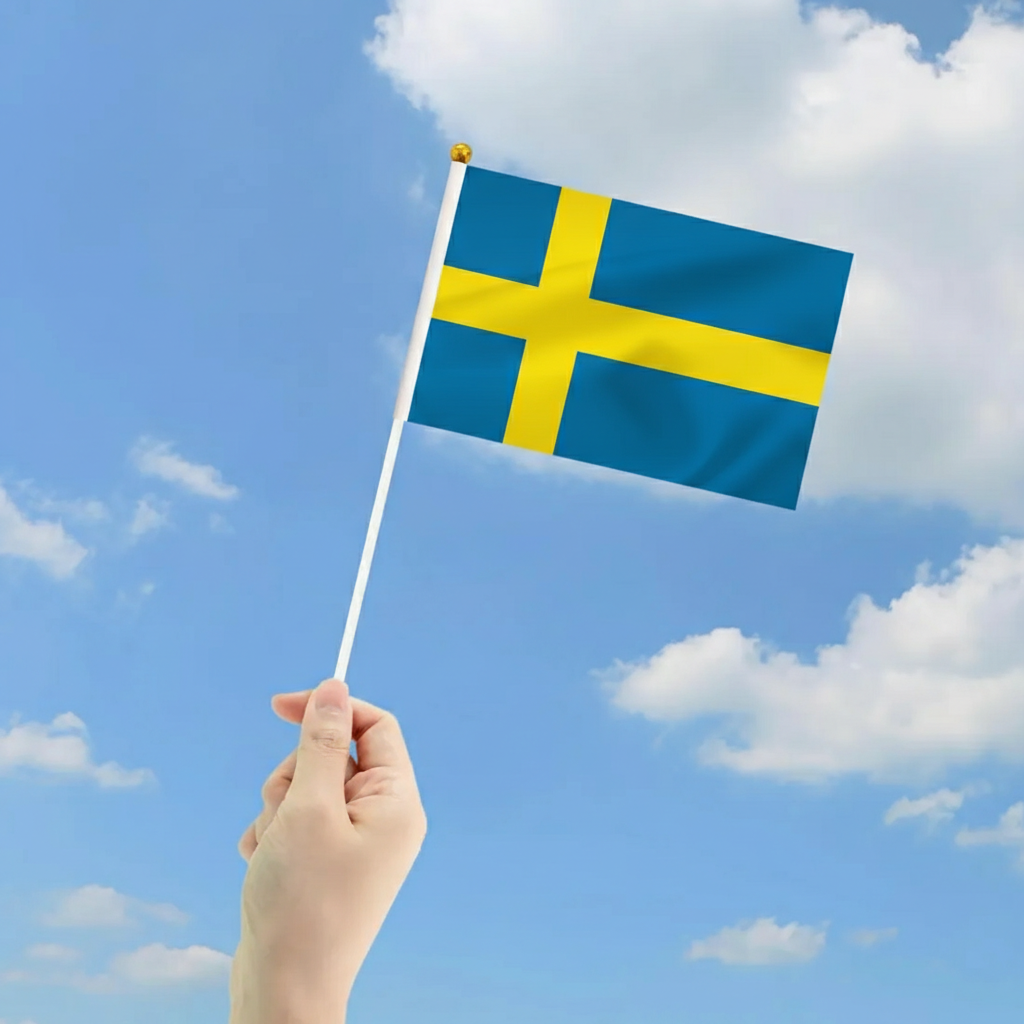 10 Pieces Of Official FIFA 2026 Sweden Mini Flags