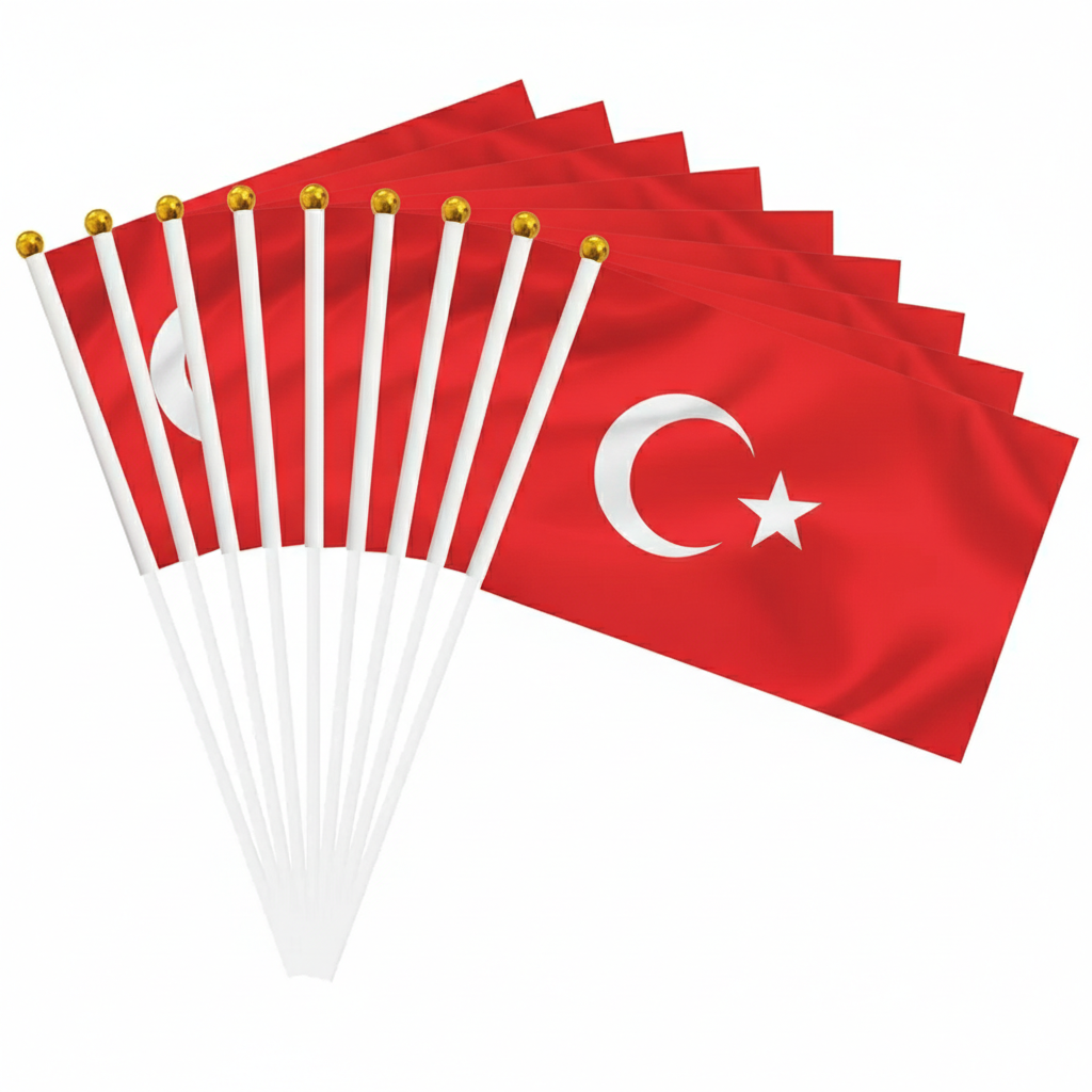 10 Pieces Of Official FIFA 2026 Turkey Mini Flags