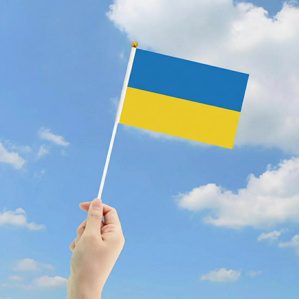 10 Pieces Of Official FIFA 2026 Ukraine Mini Flags
