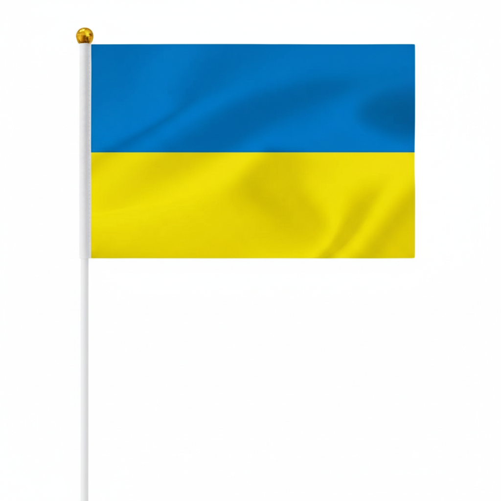 10 Pieces Of Official FIFA 2026 Ukraine Mini Flags