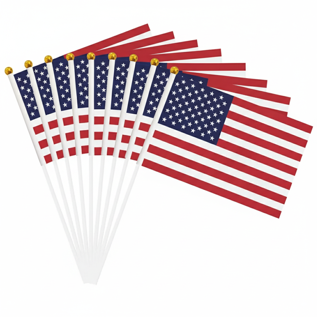 10 Pieces Of Official FIFA 2026 United States Mini Flags