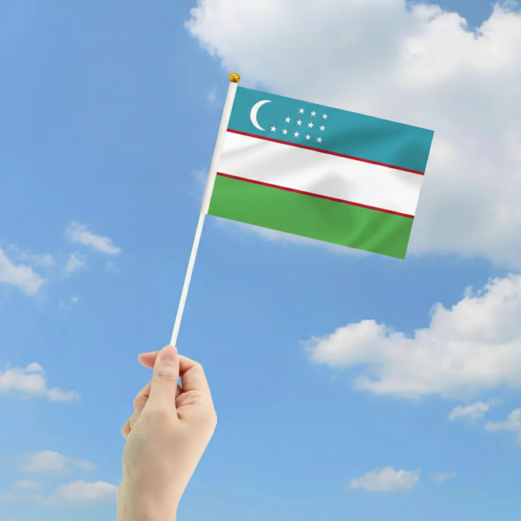 10 Pieces Of Official FIFA 2026 Uzbekistan Mini Flags