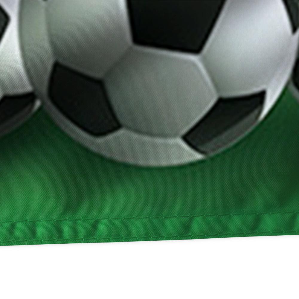 World Cup Purple Flag with brass grommet hardware detail