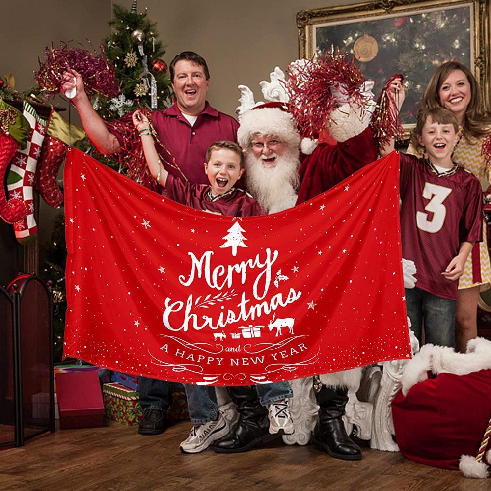Christmas Celebration Flag – Vibrant Flag to Spread Holiday Cheer-Globe Flags
