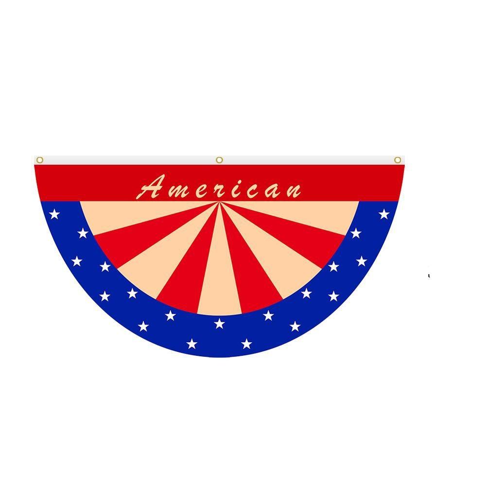 American National Day Flag flying on outdoor flagpole