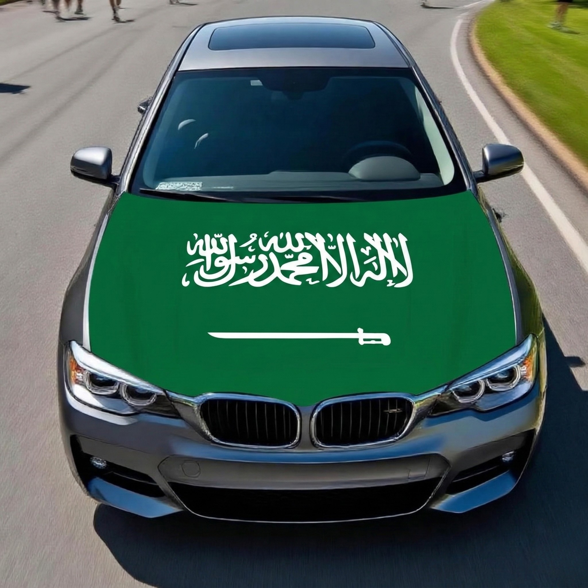 Official FIFA 2026 Saudi Arabia Flag Car Hood Cover