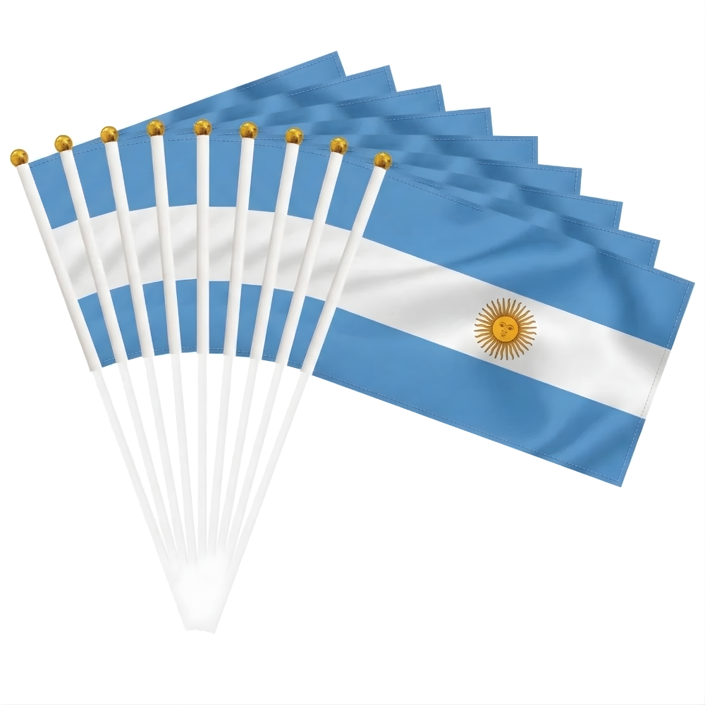 10 Pieces Of Official FIFA 2026 Argentina Mini Flags