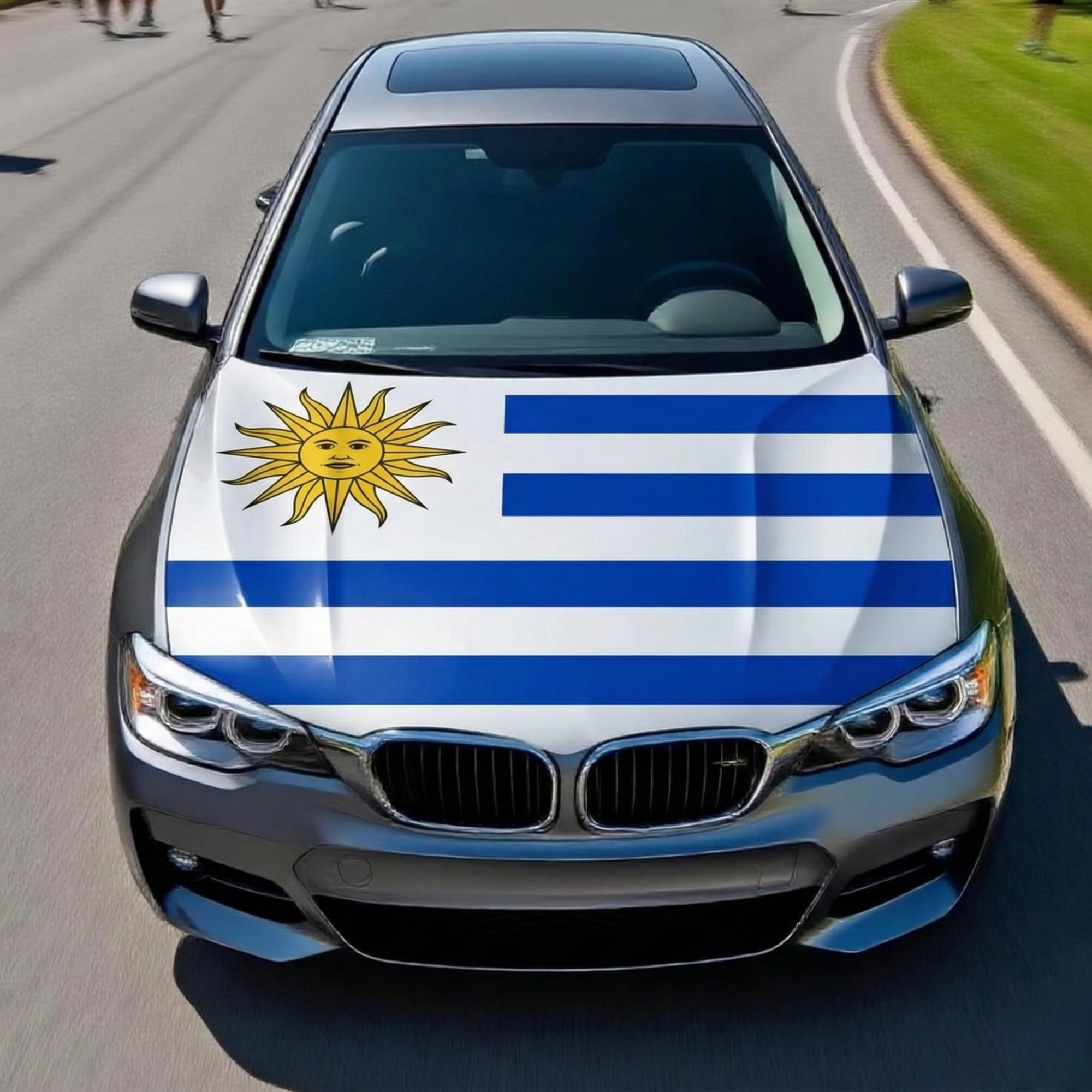 Official FIFA 2026 Uruguay Flag Car Hood Cover