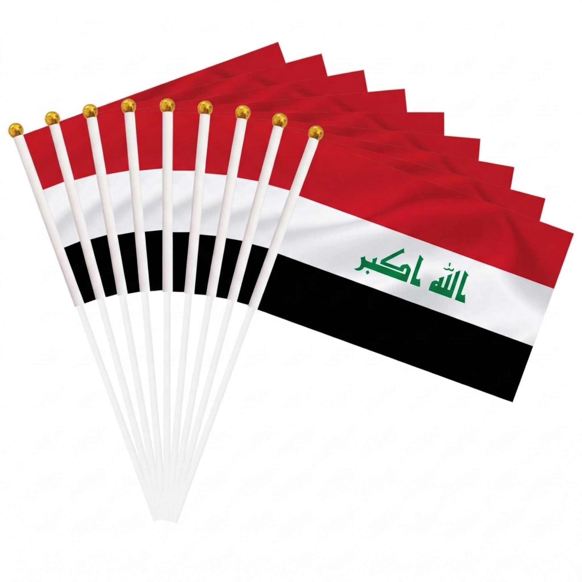 10 Pieces Of Official FIFA 2026 Iraq Mini Flags