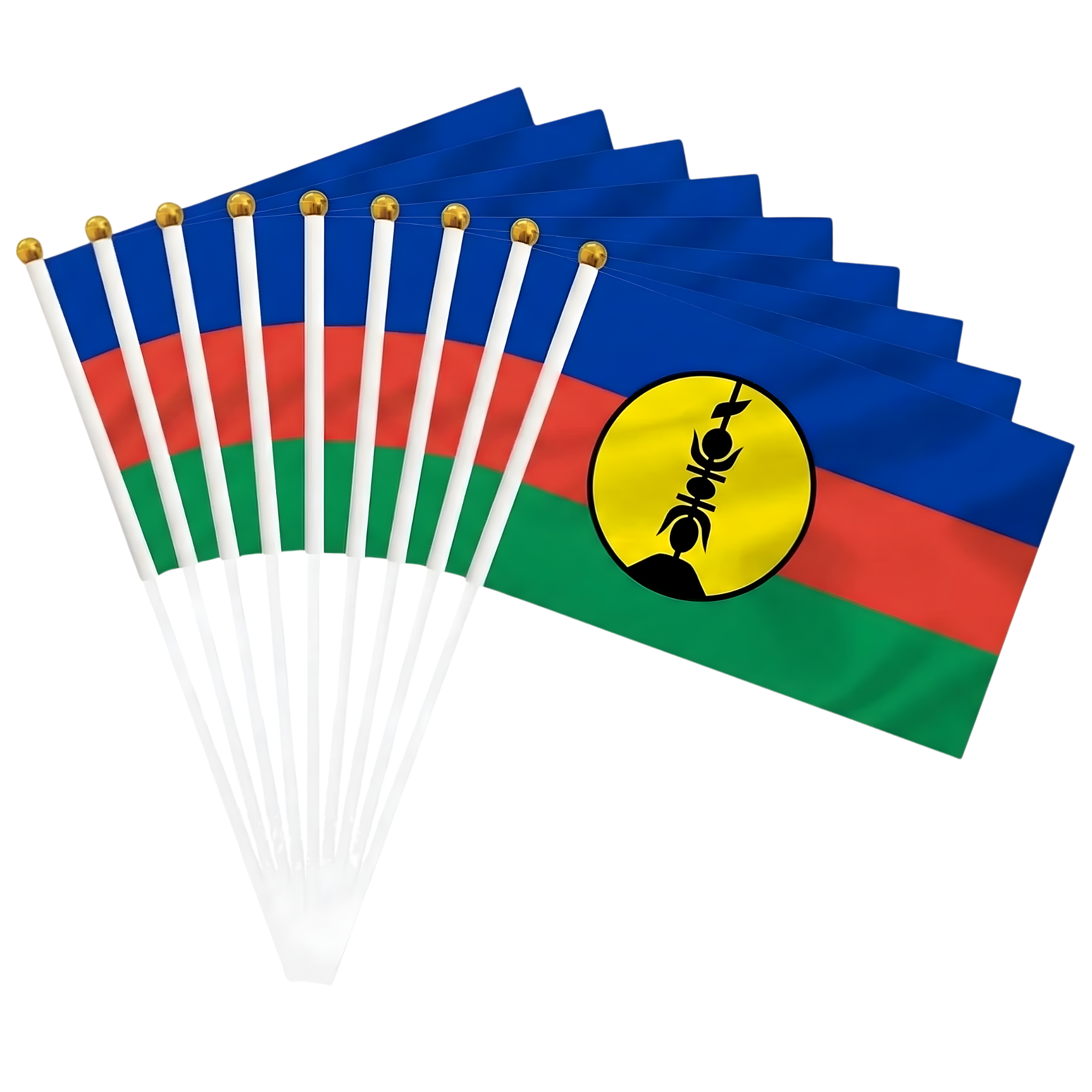 10 Pieces Of Official FIFA 2026 New Caledonia Mini Flags