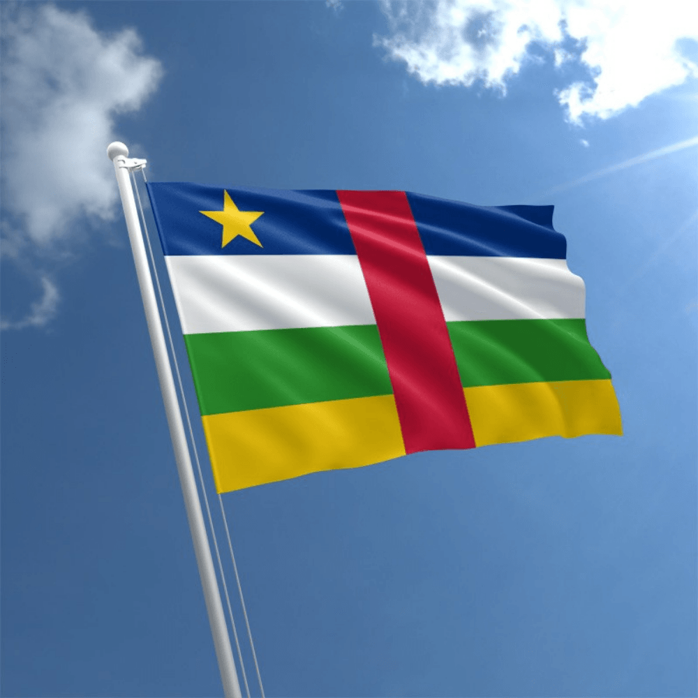 Central African Republic Flag-Globe Flags