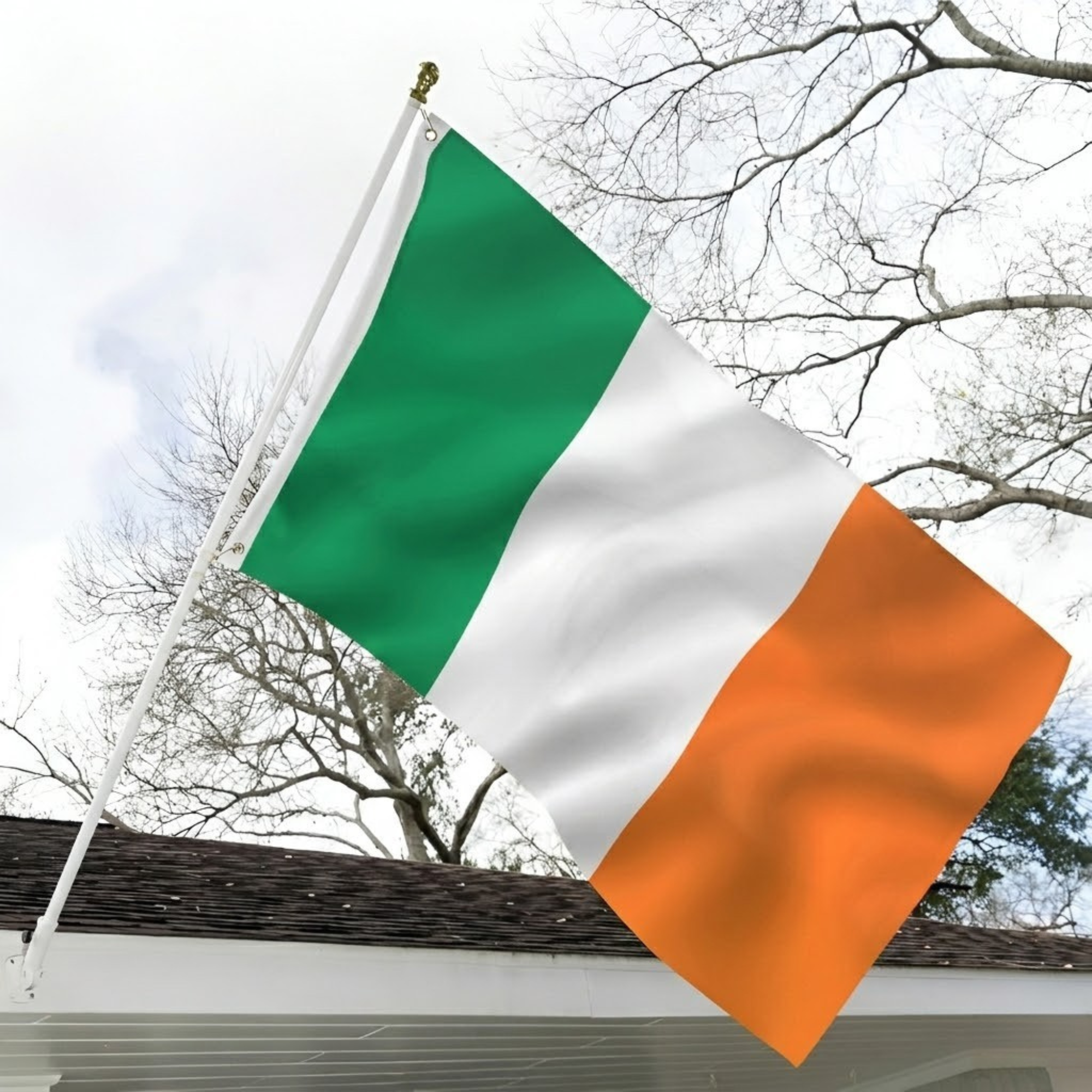 Official FIFA 2026 Ireland Flag - front view on white background