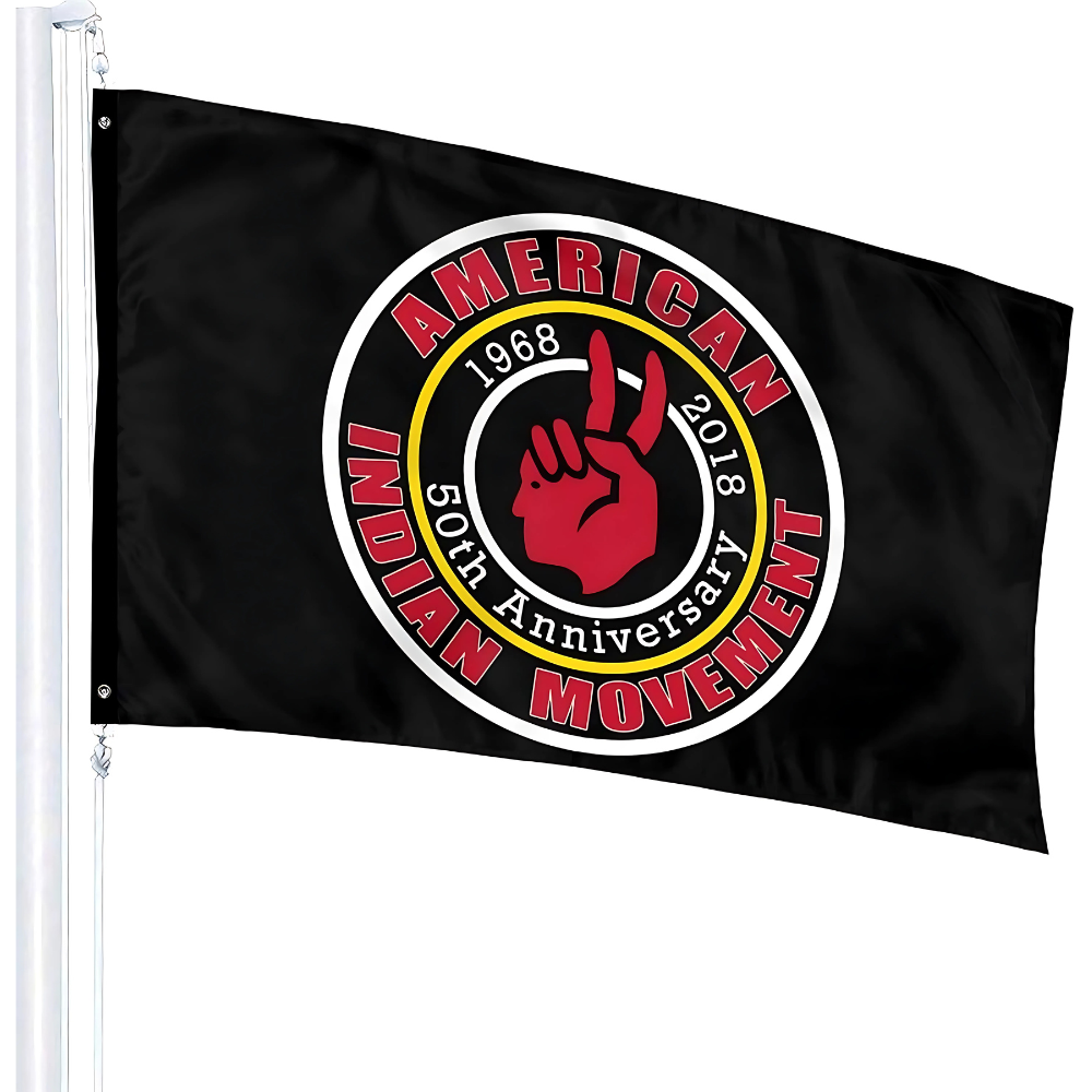 American Indian Movement 50th Anniversary Commemorative Flag-Globe Flags