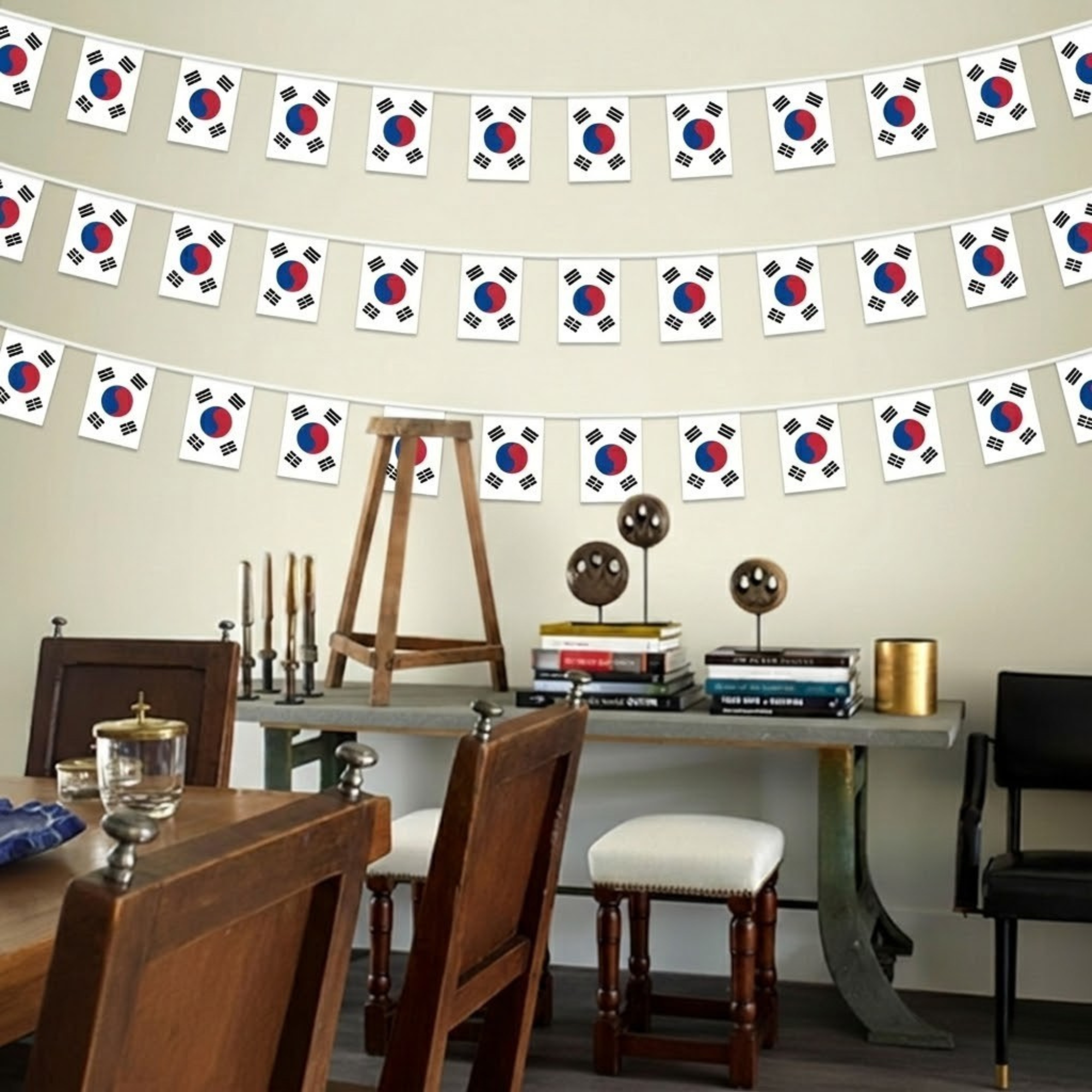 Official FIFA 2026 South Korea Flag Banner close-up showing fabric and print quality