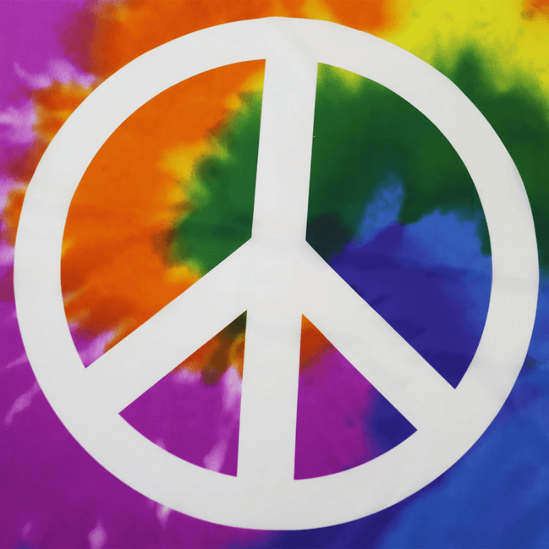 Tie Dye Peace Flag-Globe Flags