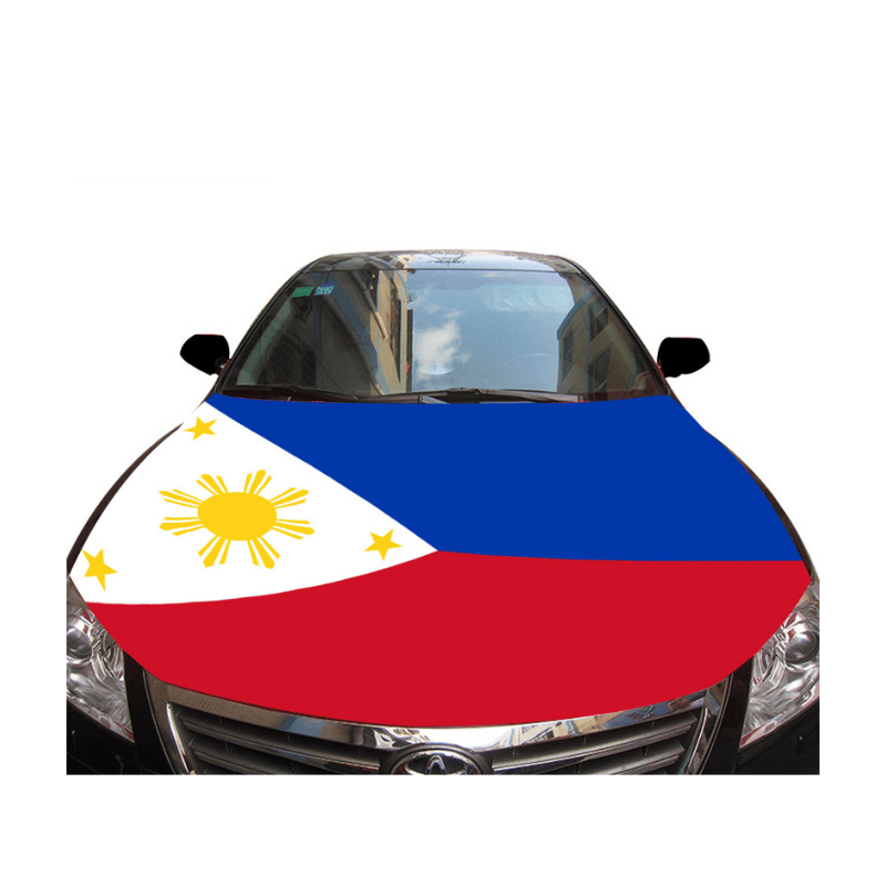 Philippines Flag Car Hood - product view