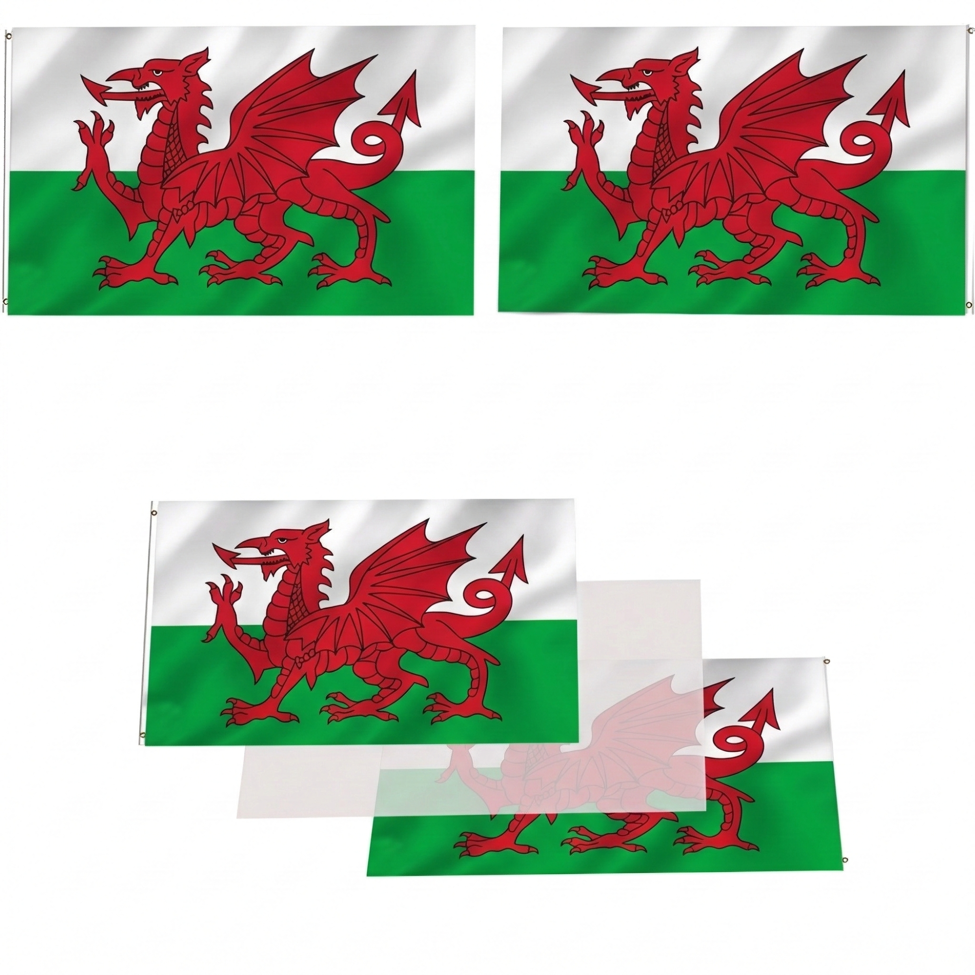 Official FIFA 2026 Wales Flag flying on outdoor flagpole