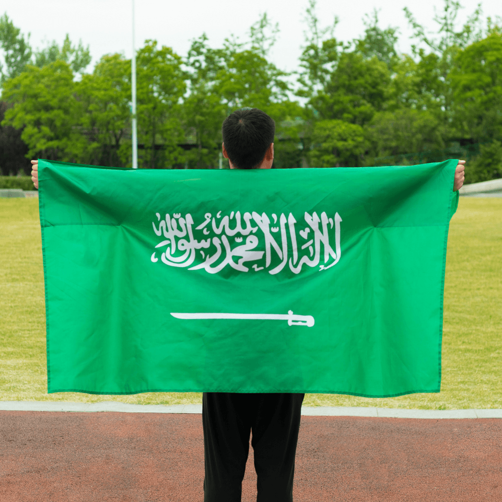 Saudi Arabia Flag – Fade-Resistant Polyester 90x150 cm | Globe Flags-Globe Flags