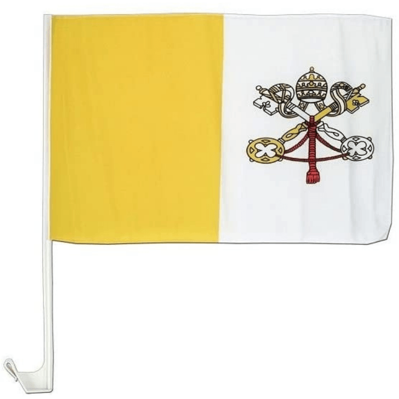 Vatican City Flag Car Mount Accessory For Vehicles-Globe Flags