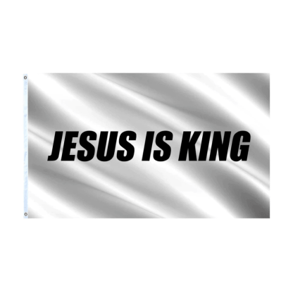 Jesus Is King Flag Faith Inspired Religious Banner-Globe Flags