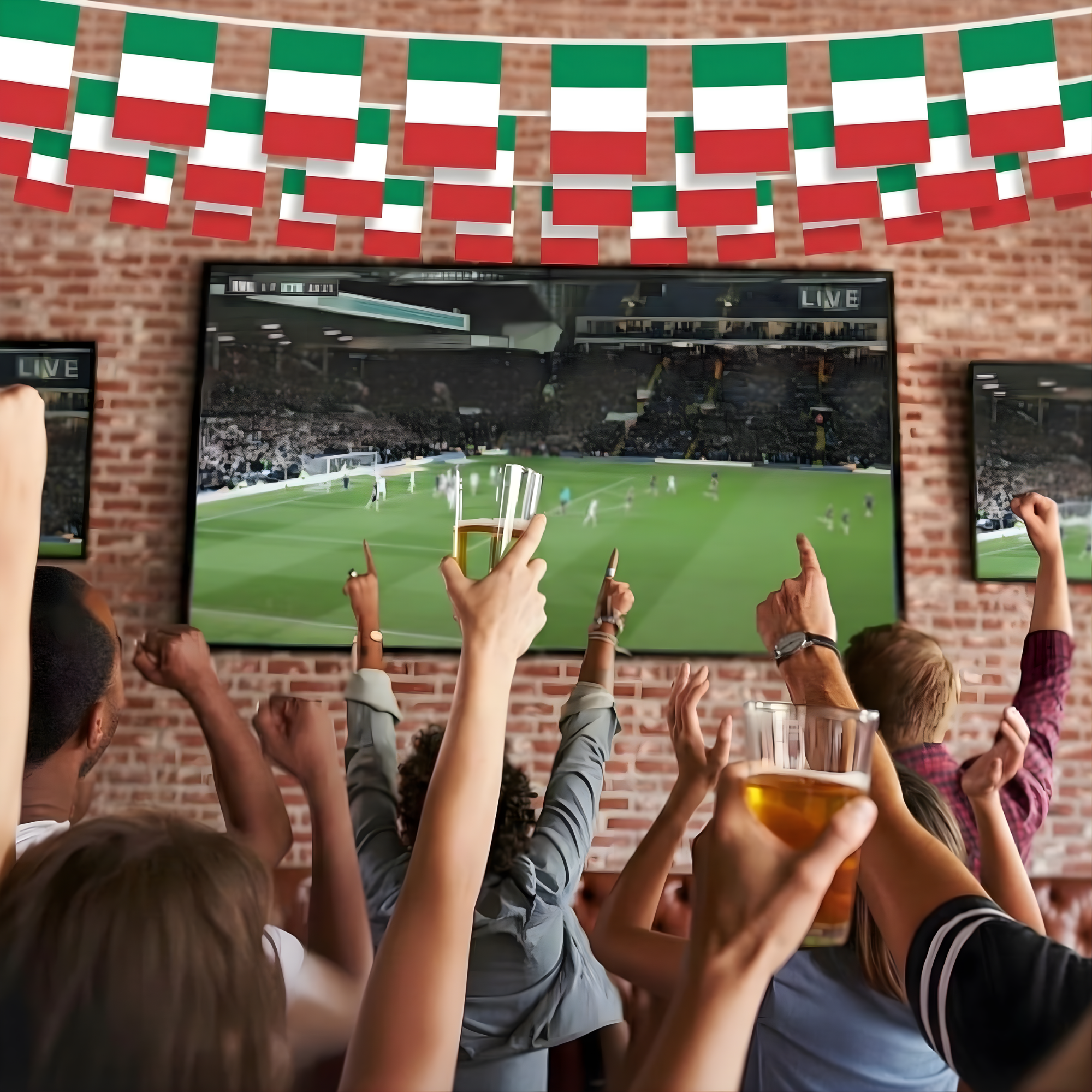 Official FIFA 2026 Italy Flag Banner hanging banner display