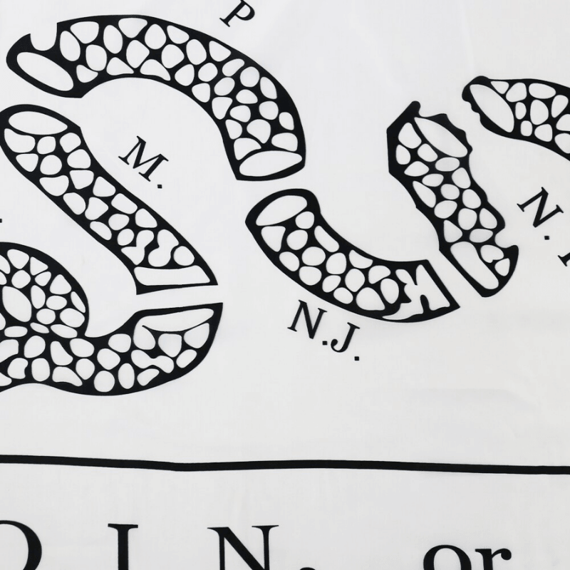 Join Or Die Snake Flag featuring bold design and patriotic symbolism-Globe Flags