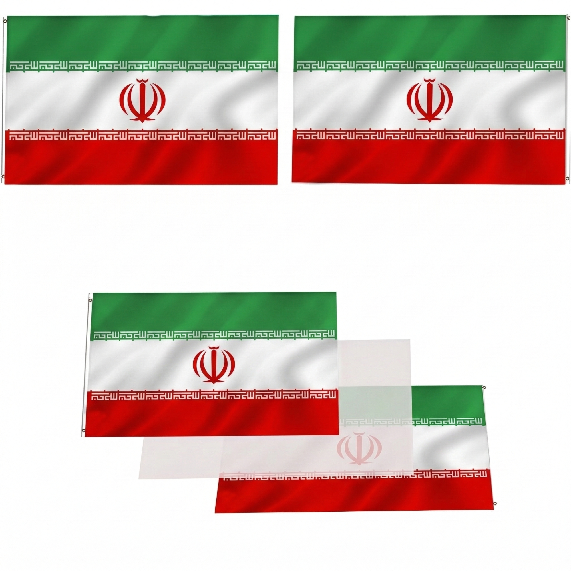 Official FIFA 2026 Iran Flag flying on outdoor flagpole
