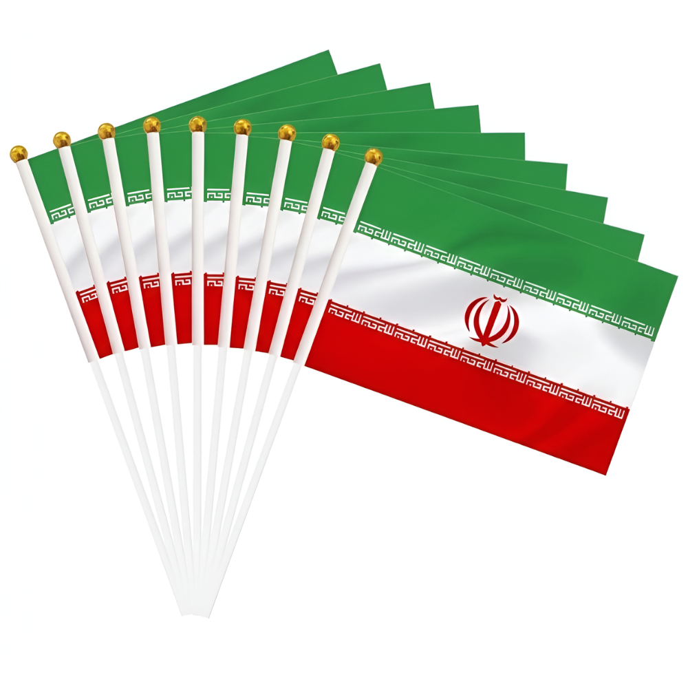 10 Pieces Of Official FIFA 2026 Iran Mini Flags