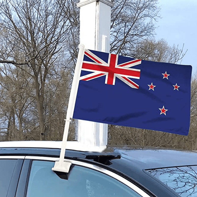 New Zealand Car Window Mounted Flag-Globe Flags