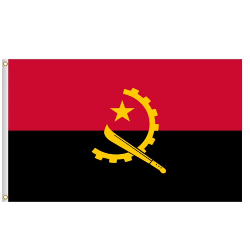 Angola Car Window Mounted Flag For Decor And Patriotism-Globe Flags