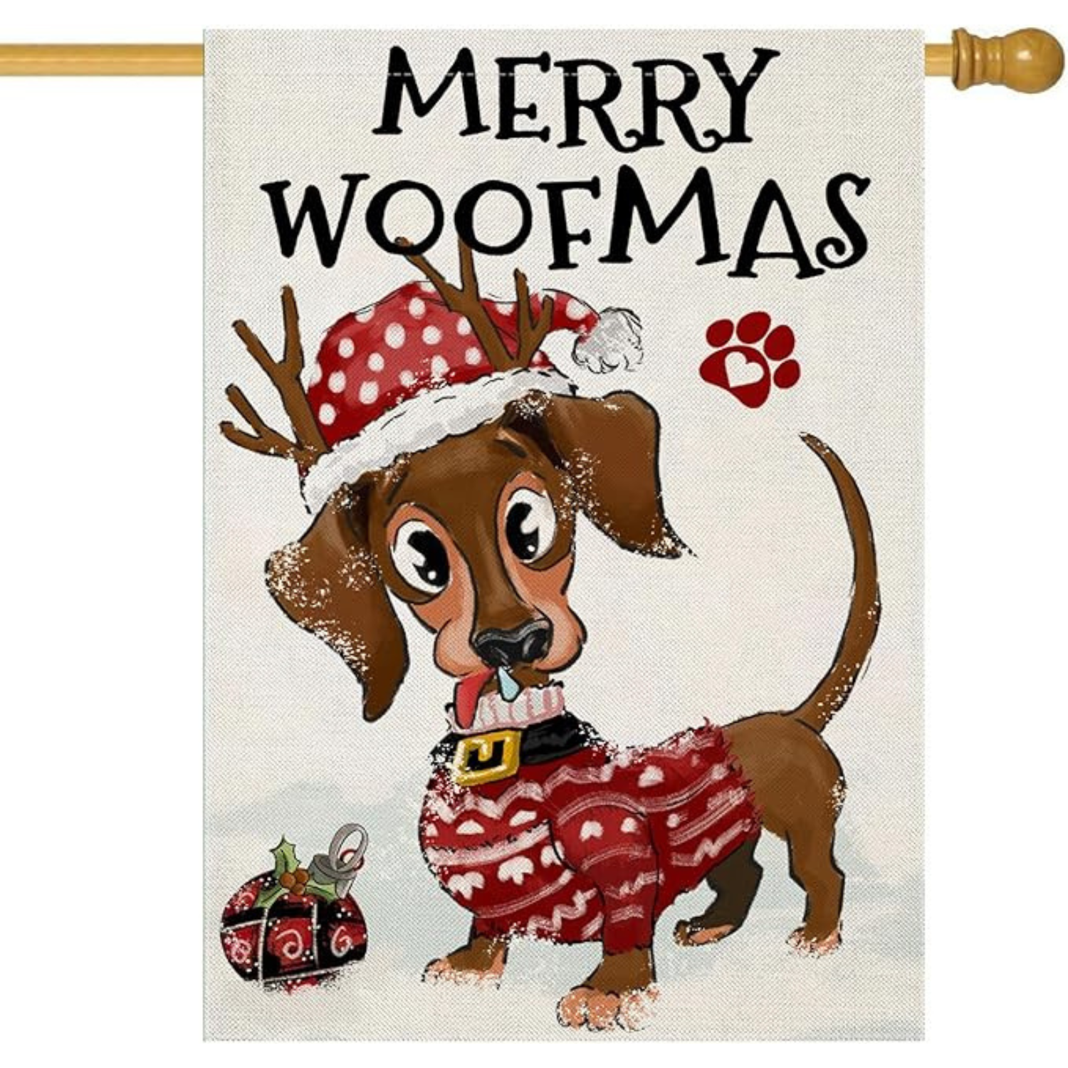 St Patrick Dog Flag For Festive Garden Cheer-Globe Flags