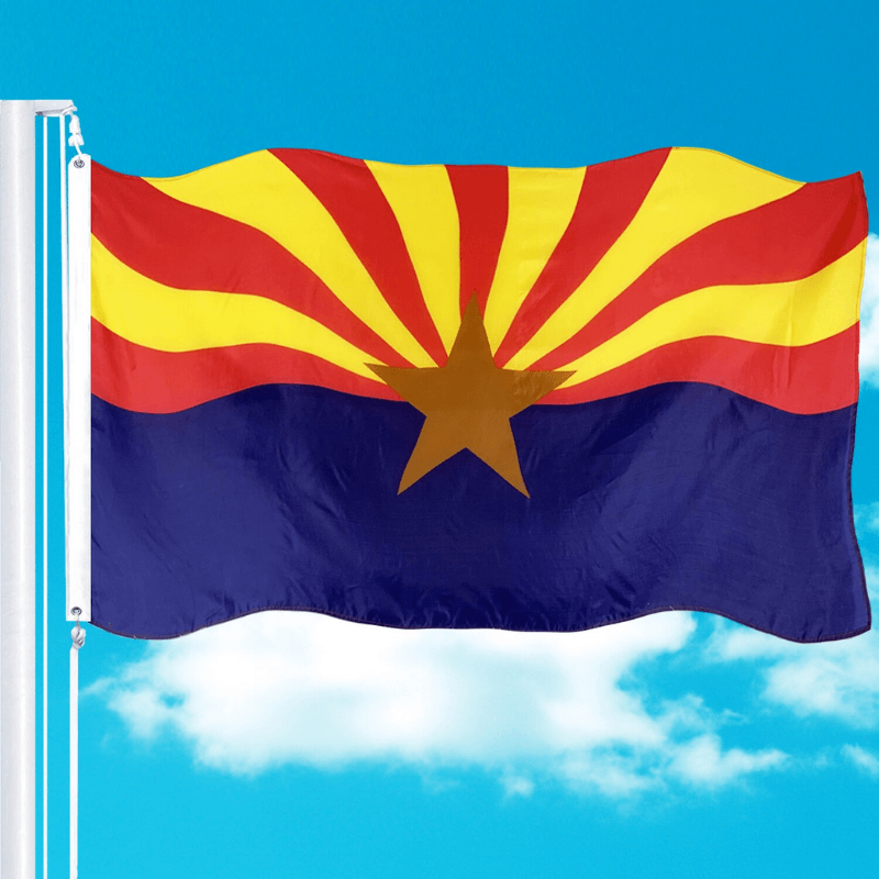 Arizona State Flag A Bold Emblem of the Copper State’s Identity-Globe Flags