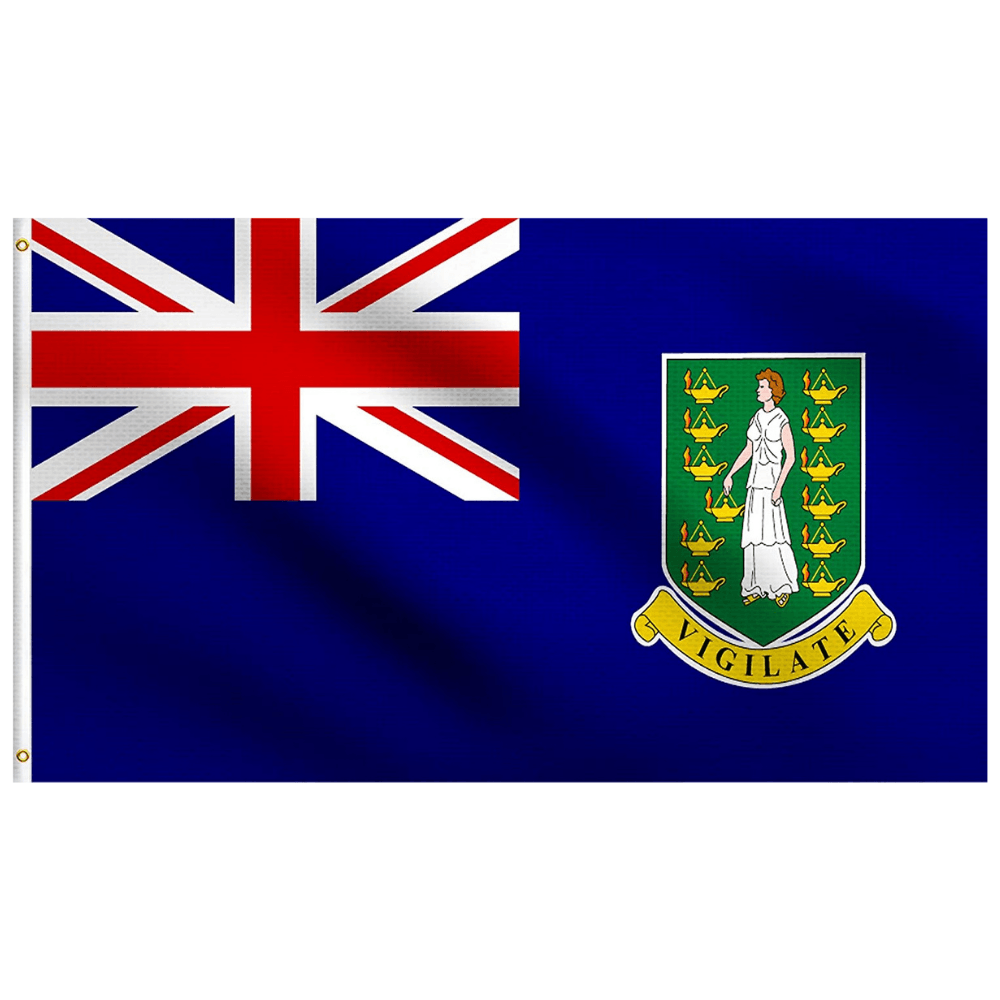 British Virgin Islands Flag-Globe Flags
