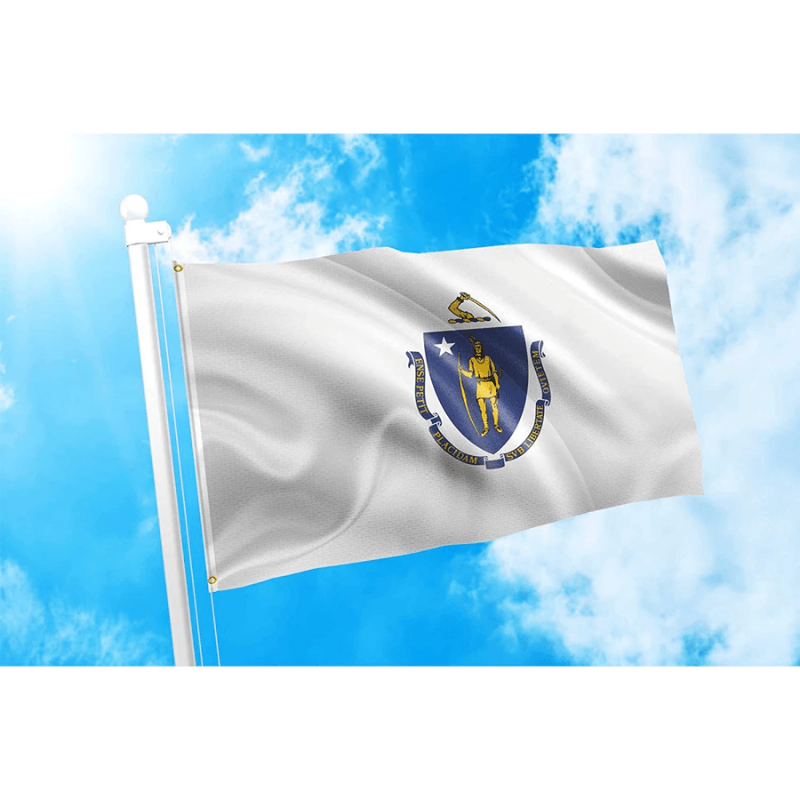 New Massachusetts State Flag-Globe Flags