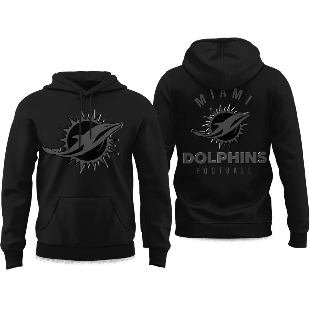 Miami Dolphins Football Themed Graphic Hoodie