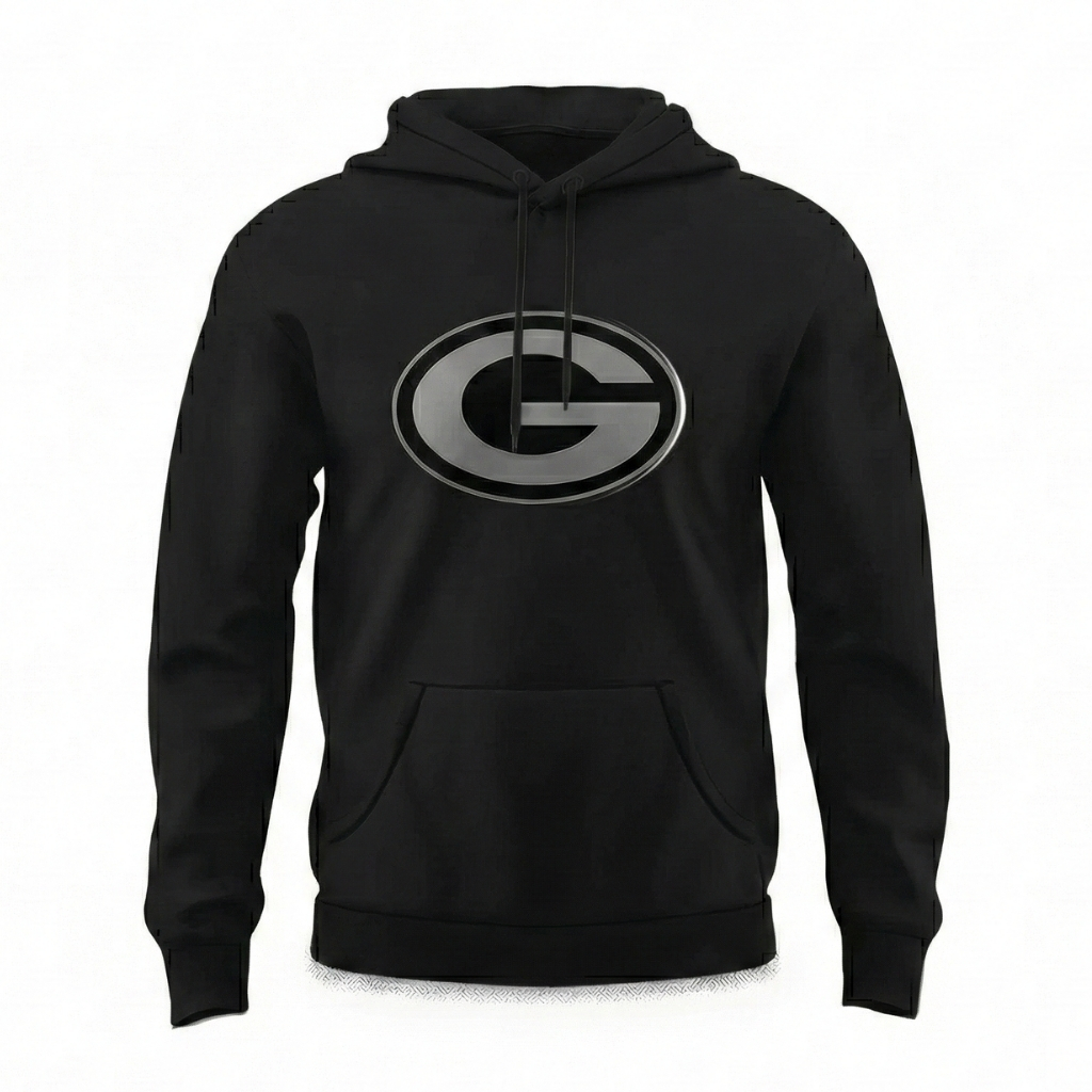 2025 Packers Back In Black Hoodie