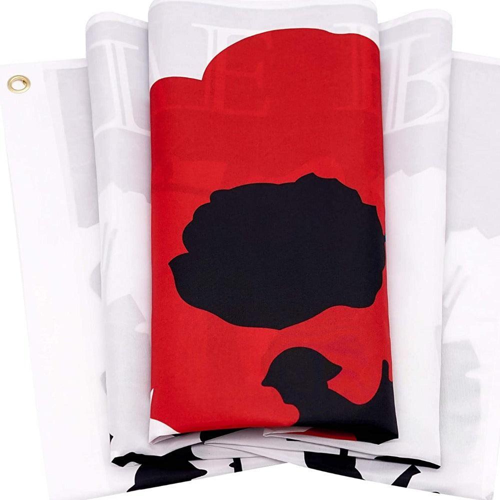 Lest We Forget Flag – 90x150 cm Polyester Memorial Tribute Banner-Globe Flags