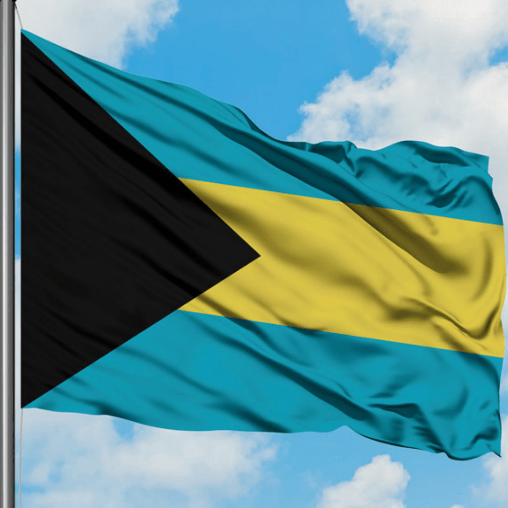 Bahamas Country Flag-Globe Flags