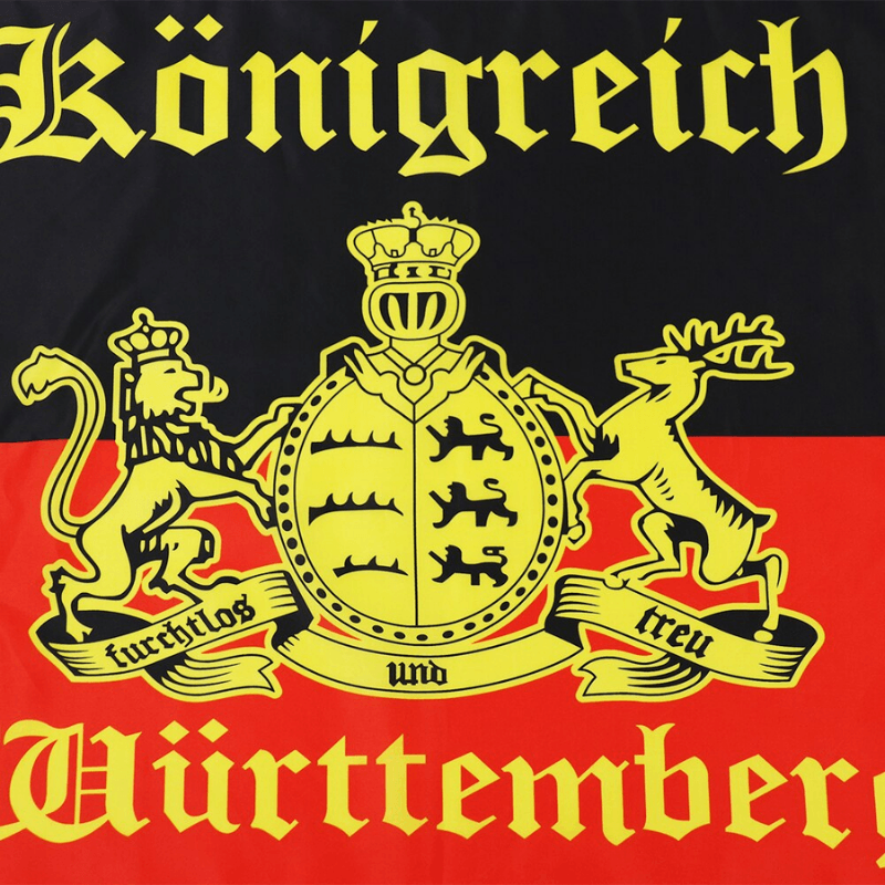 Germany Kingdom Of Wurttemberg Boat Flag For Indoor And Outdoor-Globe Flags