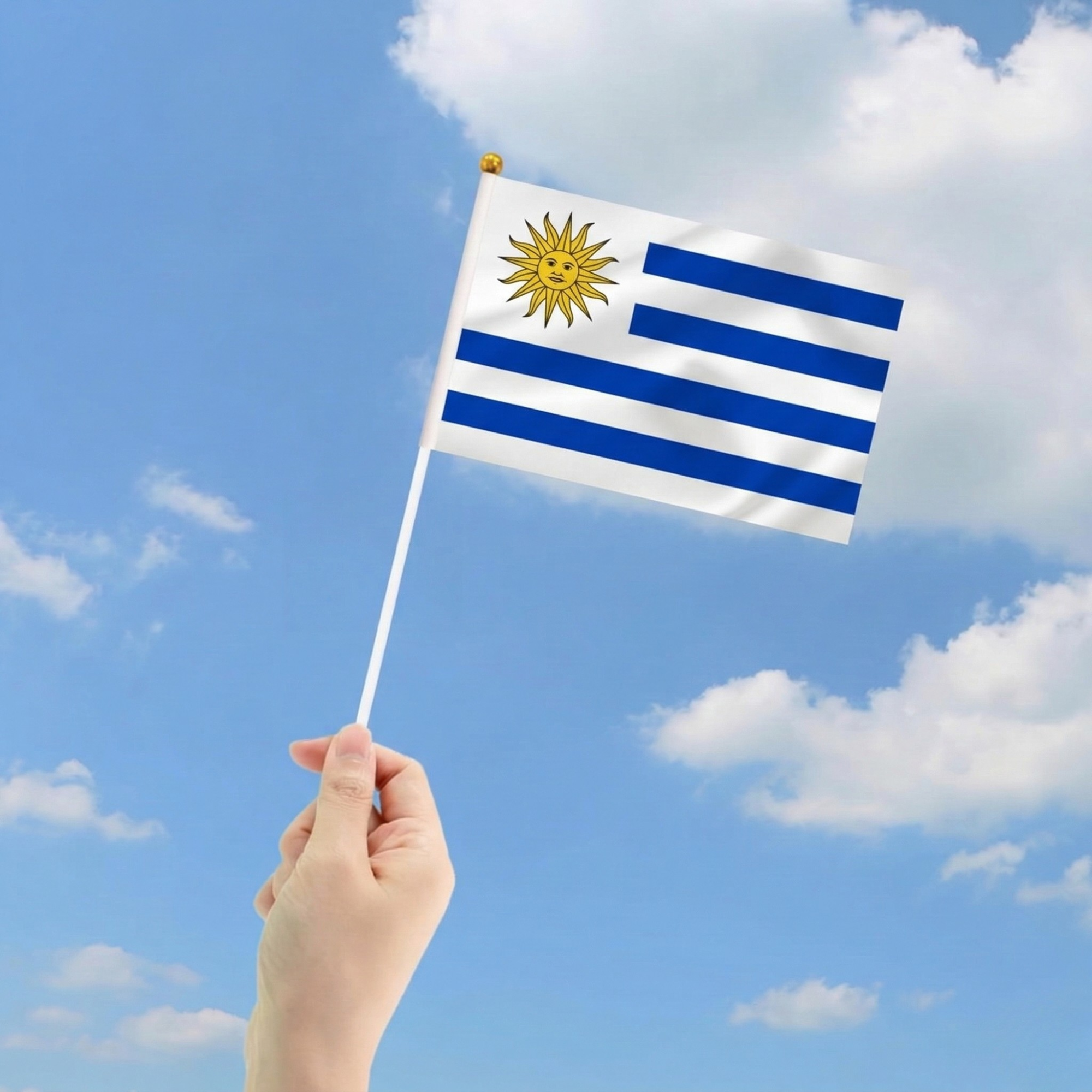 10 Pieces Of Official FIFA 2026 Uruguay Mini Flags