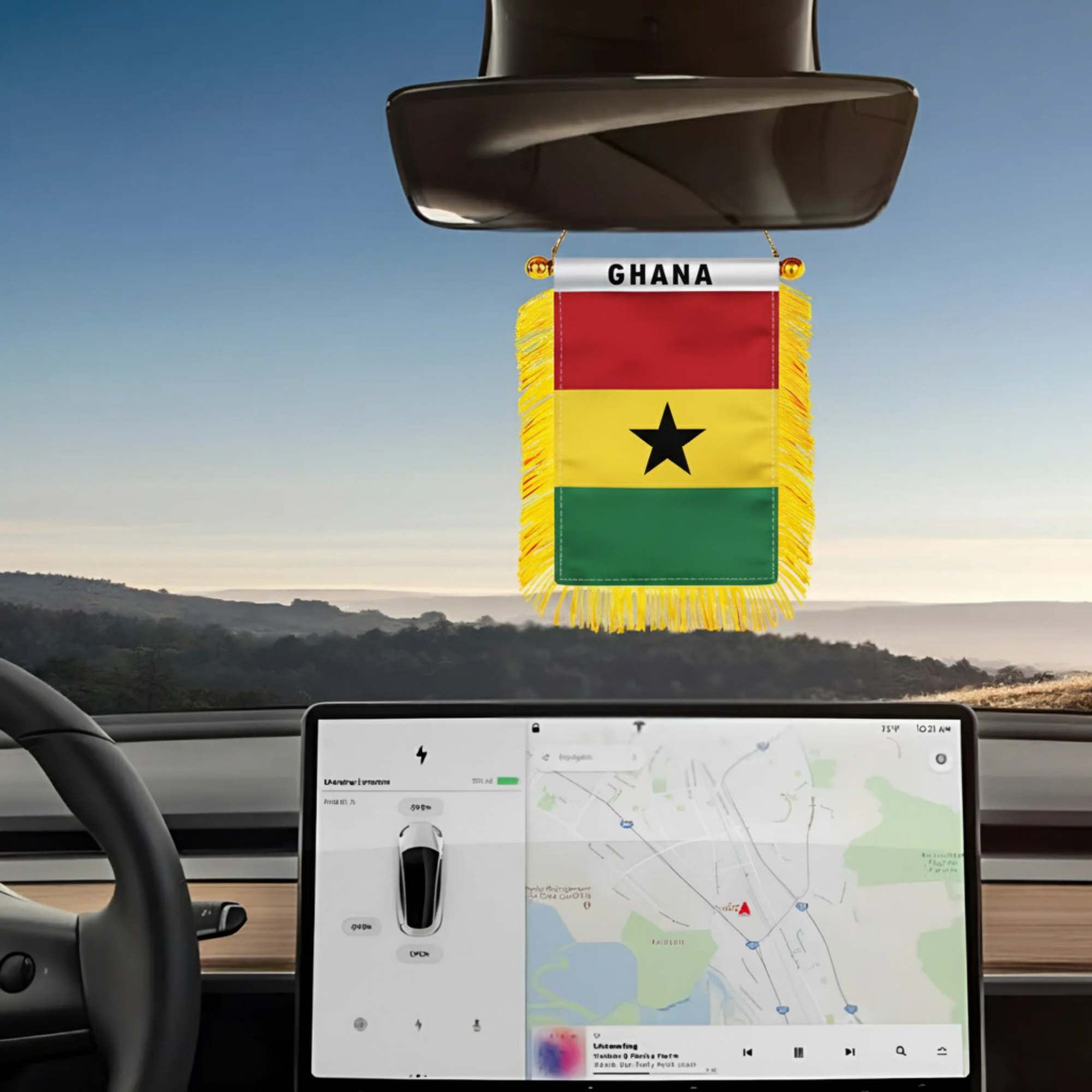 Official FIFA 2026 Ghana Car Window Mini Decorative Flag